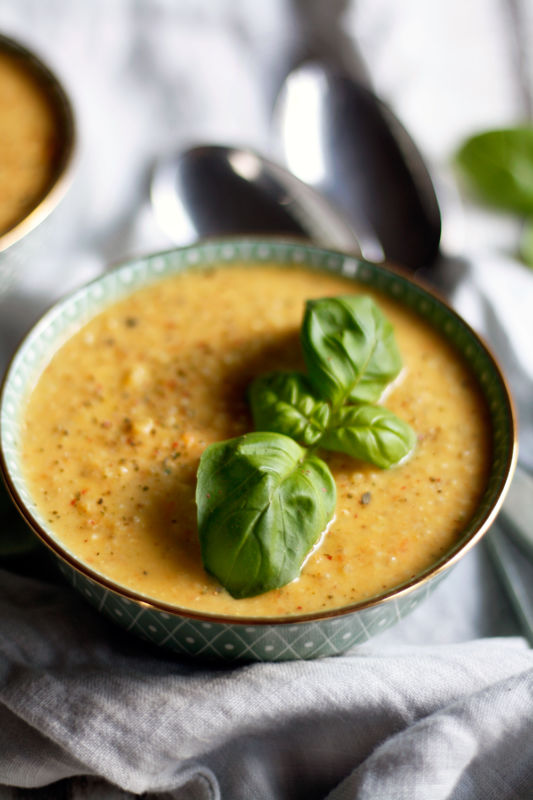 Cremige Grunkernsuppe Mit Kokosmilch Ein Grunkernrezept