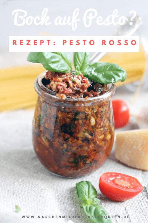 Pesto Rosso Rezept mit Sonnenblumenkernen-Basilikum-und Thymian perfekt für Pasta. 30 Minuten Rezepte