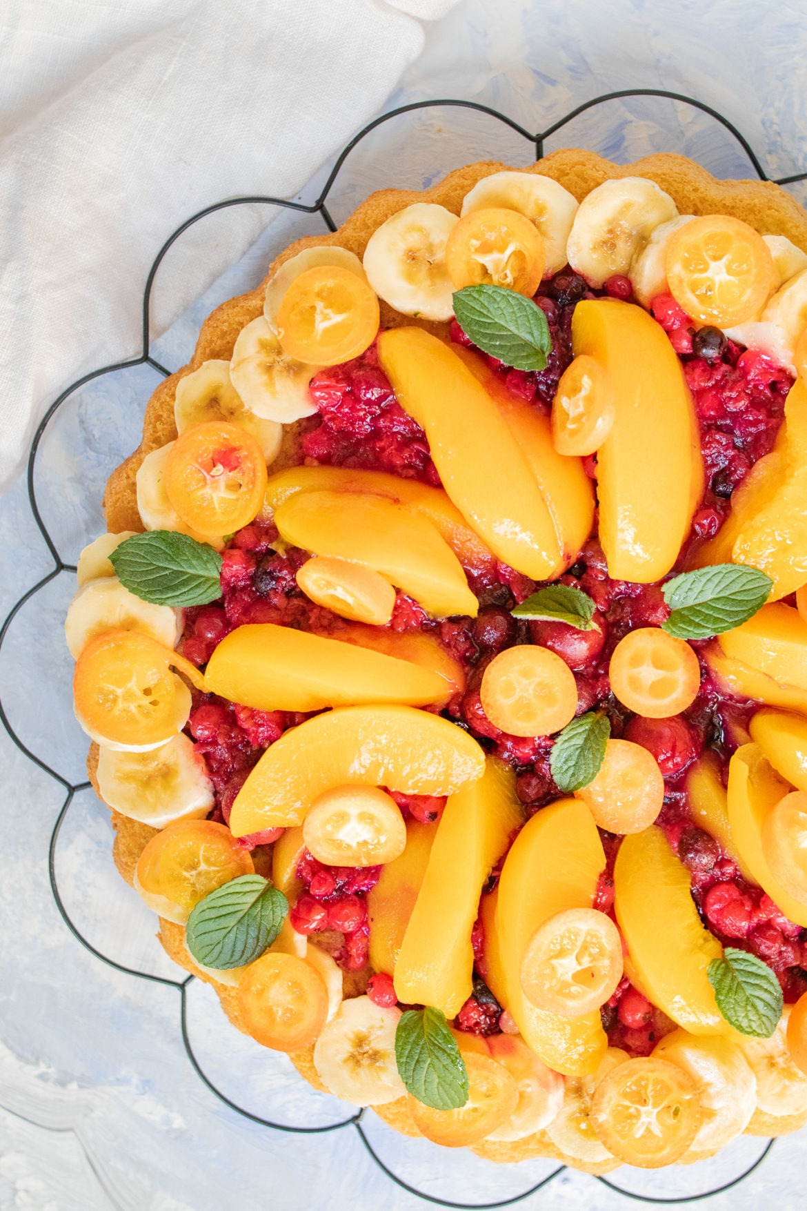 Obstkuchen backen einfaches Rezept