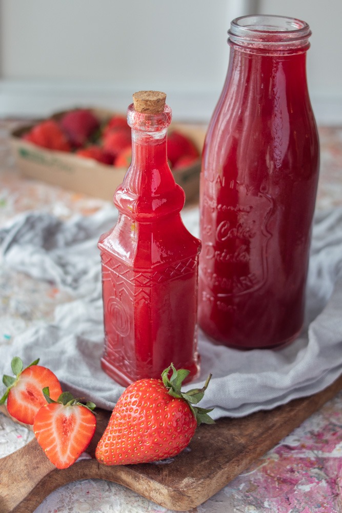 Rezept Erdbeersirup und Erdbeer-Gin-Tonic einfach selbermachen