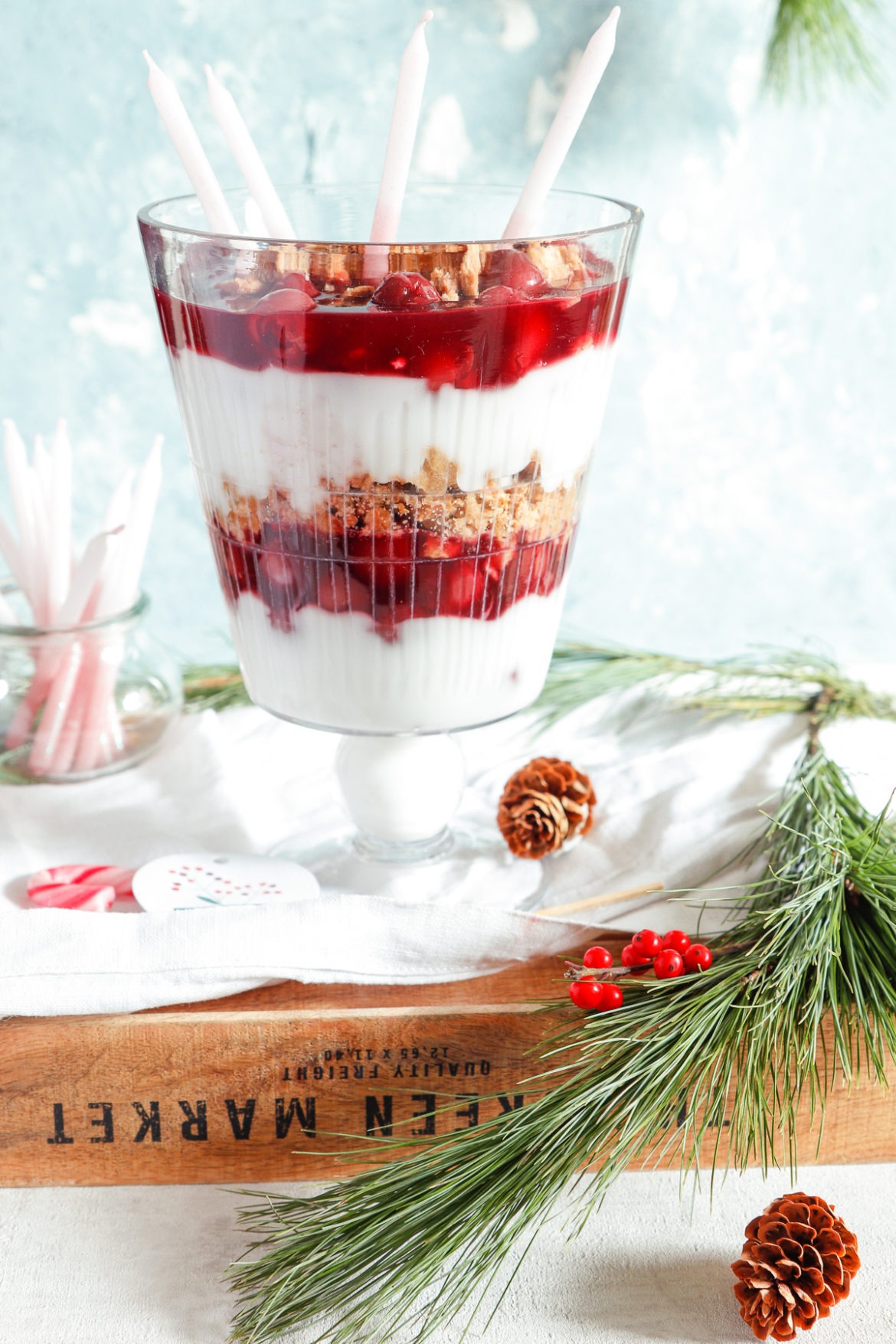 Dessert mit Spekulatius für Weihnachten
