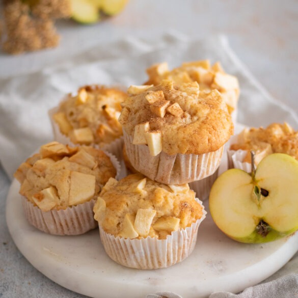 Rezept einfache Beeren Muffins mit Kokos und Streuseln